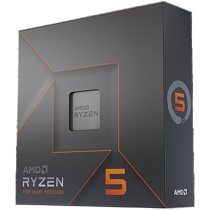 AMD CPU Desktop Ryzen 5 6C/12T 7600X (4.7/5.0GHz Boost,38MB,105W,AM5) box, with Radeon Graphics