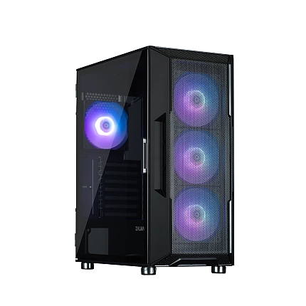 Zalman кутия Case ATX - i3 NEO ARGB Black - Mesh, aRGB, Tempered Glass