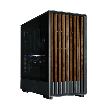 Zalman кутия Case mATX - P10 NAMU BLACK - Wood, USB-C