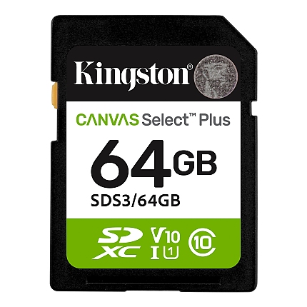 64G SD KINGST CANVAS SEL+ G3