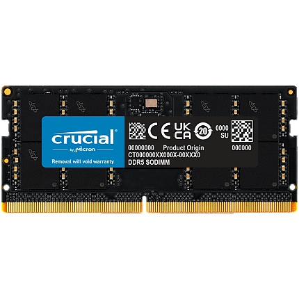 Crucial 48GB DDR5-5600 SODIMM CL46 (16Gbit)