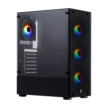 1stPlayer Кутия Case ATX - Fire Dancing V2-A RGB v2 - 4 fans included