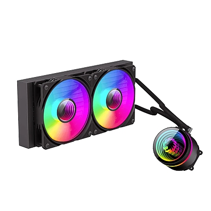 Gamemax водно охлаждане Water Cooling IceBurg 240 Infinity Black - Infinity Mirror, Addressable RGB