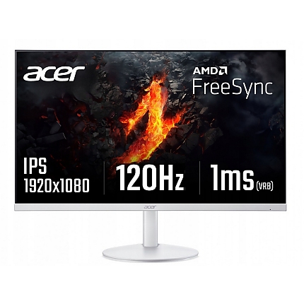 Acer SA243YG0wi, 23.8'' FHD (1920x1080) IPS, ZeroFrame, 120Hz, 1ms (VRB), AdaptiveSync, 250nits, VGA, HDMI, VisionCare, Energy Class E, White, 2Y