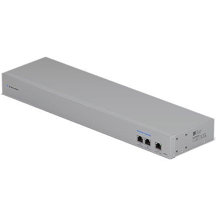 Ubiquiti WAN Switch USW-WAN-RJ45-EU 10 GbE linking two Shadow Mode High Availability UniFi Gateways to a single ISP