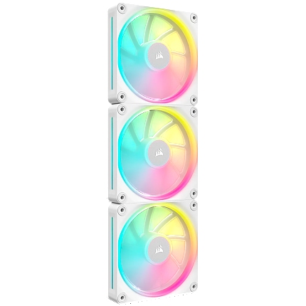 CORSAIR LX RGB Series, iCUE LINK LX120 RGB White, 120mm RGB Fan, Triple Fan Kit