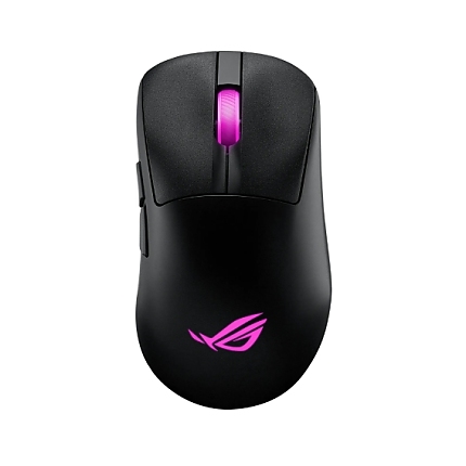 Asus ROG Keris II Origin Wireless Gaming Mouse, 65g Lightweight, Ergonomic, Push-Fit Switch Socket, 42K Optical Sensor, ROG Micro Switch II, ROG Omni Receiver, 5 Programmable Buttons, Black