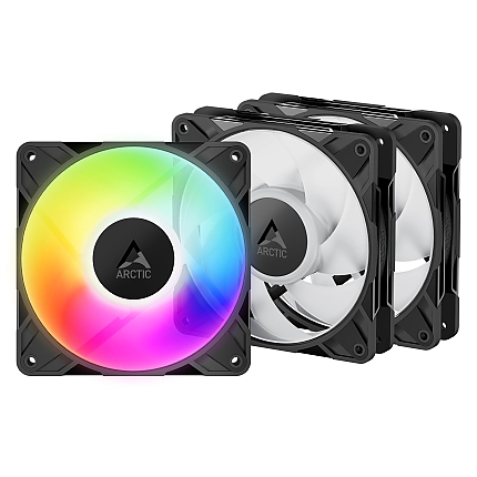 Arctic Комплект вентилатори Fan Pack 3-in-1 - P12 Pro A-RGB (Black)