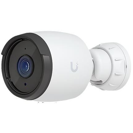 Ubiquiti UVC-G6-Bullet-W All-weather 4K PoE camera with a 1/1.8" 8MP image sensor, Multi-TOPs AI Engine, and long-range IR night vision