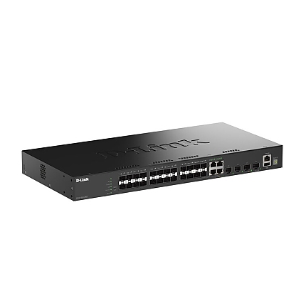 D-Link 20 Ports 1G SFP + 4 Ports GE Combo + 4 Ports 10G SFP+ Smart Managed Switch