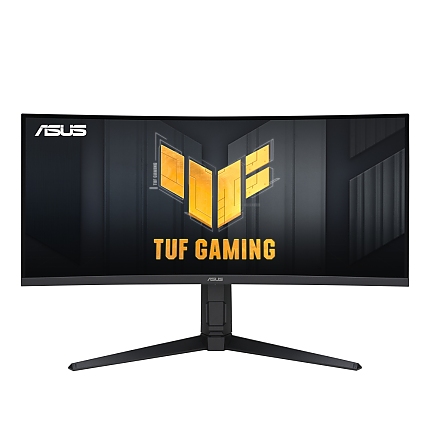 Asus TUF Gaming VG34VQL3A Curved Gaming, 34 " WQHD (3440 x 1440), 180Hz, 1500R, Curved design, Extreme Low Motion Blur, Freesync Premium Pro, 1ms (GTG),125% sRGB, DisplayHDR 400 , DisplayWidget, Black