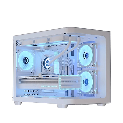 AeroCool кутия Case mATX - P300C-G-WT-v1 - 3 x 120 mm Infinity Mirror A-RGB