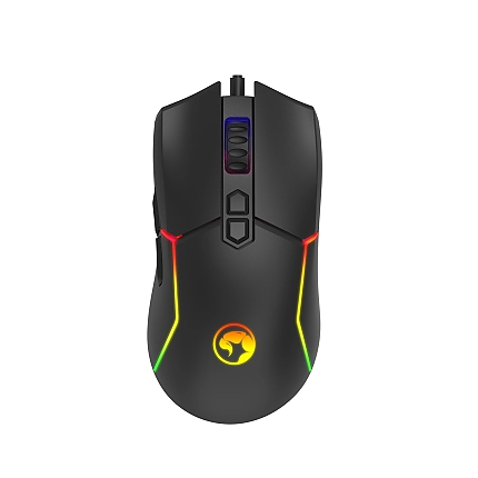 Marvo Геймърска мишка Gaming Mouse CAPO 35 Black M655 RGB - 12000dpi, 7 programmable buttons, 1000Hz