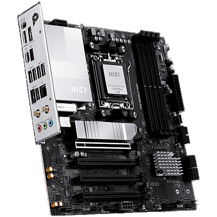 MSI PRO B850M-P WIFI, mATX, Socket AM5, 4x DDR5 Dual Channel DDR5 up to 8200(OC)MHz, 4x PCIe x16 slot, 3x M.2 slot, 4x USB 2.0, 2x USB 5Gbps, 1x USB 10Gbps, 1x USB 10Gbps Type-C, DP, 7.1 HD Audio, 5G LAN, WiFI 7, BT, 3Y
