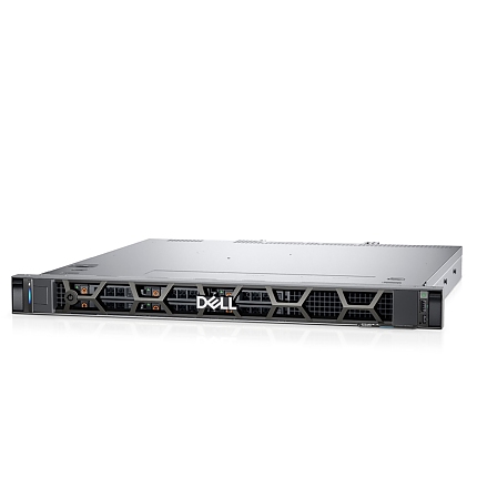 Dell PowerEdge R260, 6x 2.5" Hot Plug Chassis (SAS/SATA), Xeon 6325P (4C/8T, 3.5Ghz), 480GB SATA RI, 16GB UDIMM 5600, 700W Single Hot Plug, Static Rails, Riser 1, Bezel, Broadcom 5720 Dual Port 1Gb, PERC H355, iDRAC9 Ent, Basic NBD 3Y
