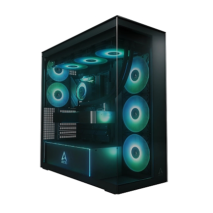 Arctic кутия Case E-ATX - Xtender (Black) - 5 A-RGB Fans included