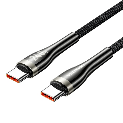 Vention кабел Cable - USB2.0 Type-C to Type-C - 5A Fast Charging, 240W, PD3.1, 1.2m -  CTYBAV