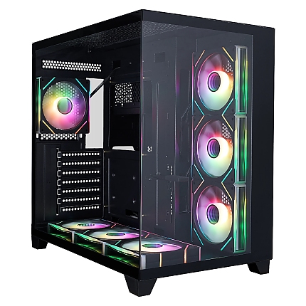 1stPlayer кутия Case ATX - MEGAVIEW MV8 Black - 7 x 120 mm A-RGB fans included
