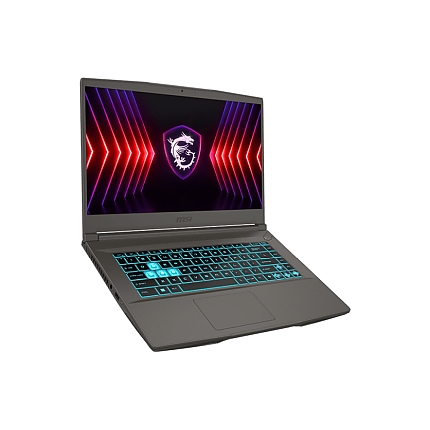 MSI Thin 15 B12UC, i5-12450H (8C/12T, up to 4.40 GHz, 12 MB), GeForce RTX 3050 4GB GDDR6, 15.6" FHD (1920x1080), 144Hz, IPS-Level, 8GB DDR4 3200, 512GB PCIe Gen4x4 SSD, 1x 2.5" SLOT FREE, WiFi 6E, BT5.3, Single Backlit KBD Blue, NO OS, 52.4 Whrs, 1.86 kg
