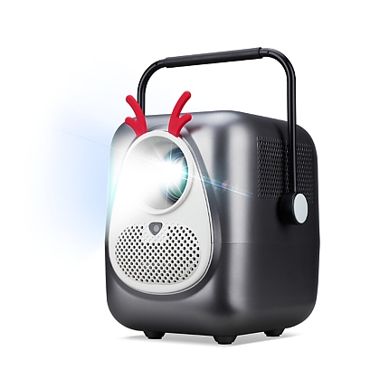 AOPEN Projector QF23s (Grey), LCD, LED Light Source, Full HD (1920x1080), 250 ANSI Lumens (6500 LED Lumens), 1000:1, Auto Focus, HDMI 2.0, HDMI 2.0 (HDCP) x 1, USB (Type A 2.0) x1 share output port, Speakers 2x3W,  (V 5.4, BT In/Out), 1.23 kg, Grey