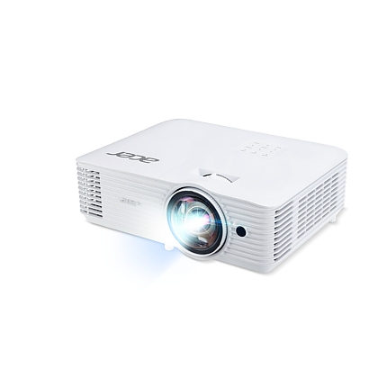 Acer Projector S1387, DLP, Short Throw, WXGA (1280x800), 4000 ANSI Lumens, 20,000:1 Dynamic Black, HDMI 3D Ready, 2? HDMI (1.4b), DC Out (5V/1A, USB-A), RS232, Speaker 16W, Bluelight Shield, 3.1 kg, 3Y, White