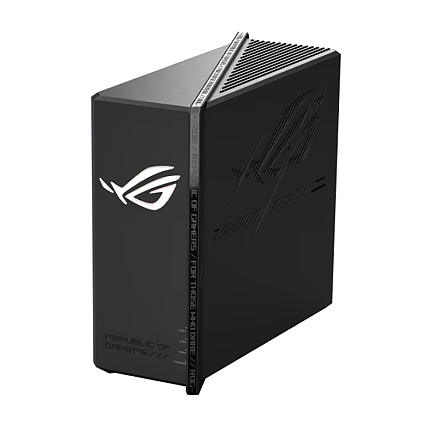 Asus Gaming Wireless Router ROG Strix GS-BE18000, Tri-Band, 320MHz bandwidth & 4096-QAM, Quad-Core 2.6GHz CPU, 256MB/2GB Flash/RAM, 8 x 2.5G port, AiProtection Pro, open NAT, VPN Fusion, 8 x SSIDs, IPTV, MU-MIMO, Beamforming, RGB, AiMesh