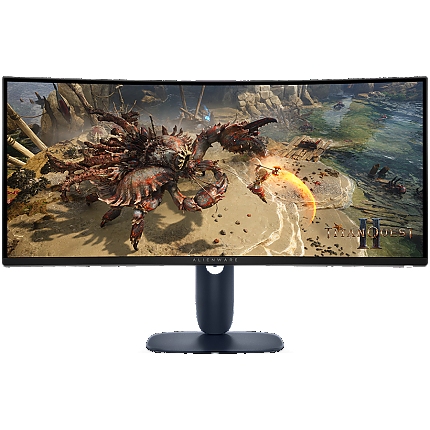 DELL Alienware 34 Curved Gaming Monitor AW3425DWM, 34" WQHD 3440x1440 at 180Hz, 21:9, 95% DCI-P3 (CIE 1976), 1 ms, 400 cd/m2(peak), 3000:1, 1.07 billion colours, 178/178, 2xHDMI, DP 1.4, USB 5Gbps Type-A,1 USB 5Gbps Type-B, Height, tilt, VESA