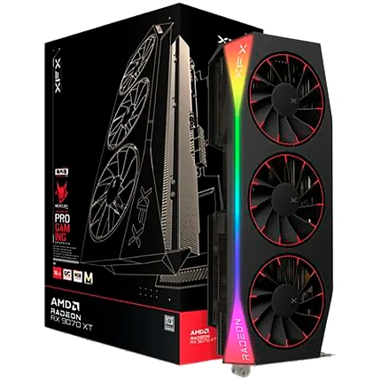 XFX Mercury AMD Radeon RX 9070XT OC Magnetic Air Edition with RGB 16GB GDDR6 HDMI 3xDP, AMD RDNA 4