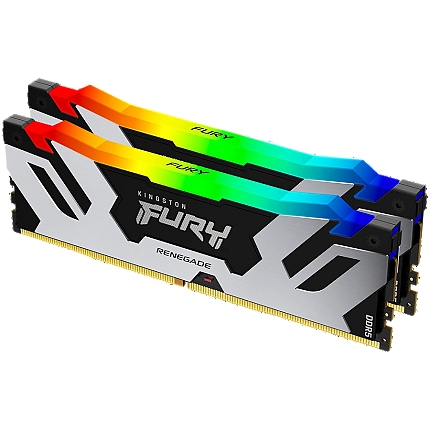 Kingston 64GB 6400MT/s DDR5 CL32 DIMM (Kit of 2) FURY Renegade RGB XMP
