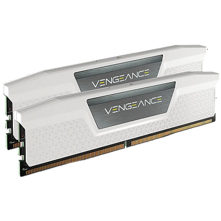 Corsair DDR5, 5600MT/s 32GB 2x16GB DIMM, Unbuffered, 36-36-36-76, Std PMIC, XMP 3.0, VENGEANCE DDR5 White Heatspreader, Black PCB, 1.25V