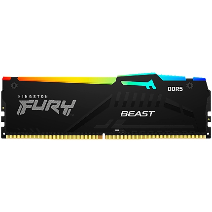 Kingston DRAM 64GB 5600MT/s DDR5 CL36 DIMM (Kit of 2) FURY Beast RGB EXPO
