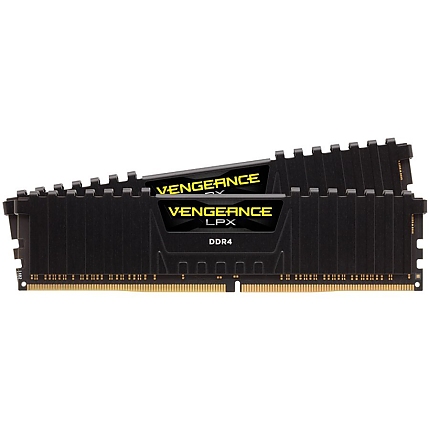 Corsair DDR4, 3600MHz 32GB 2x16GB DIMM, Unbuffered, 16-19-19-36, XMP 2.0 Vengeance LPX Black, 1.35V