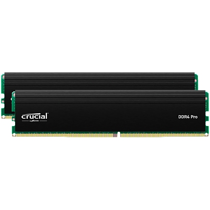 Crucial Pro OC 32GB Kit (2X16GB) DDR5-6400 UDIMM CL38 Black