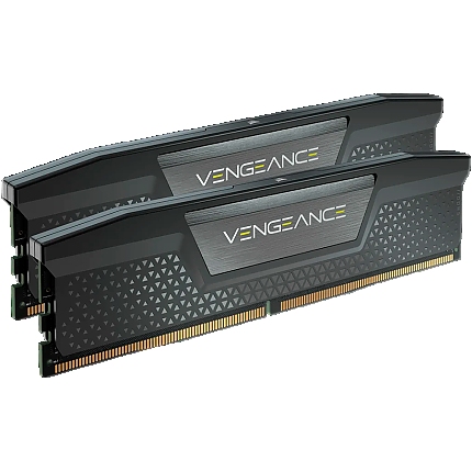Corsair DDR5, 5600MT/s 32GB 2x16GB DIMM, Unbuffered, 36-36-36-76, Std PMIC, XMP 3.0, VENGEANCE DDR5 Black Heatspreader, Black PCB, 1.25V