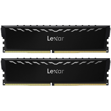 Lexar 2x8GB THOR DDR4 3600 UDIMM XMP Memory with Black heatsink. Dual pack
