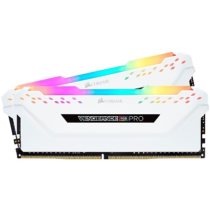 Corsair DDR5, 5600MT/s 32GB 2x16GB DIMM, Unbuffered, 36-36-36-76, XMP 3.0, VENGEANCE RGB DDR5 White Heatspreader, RGB LED, 1.25V