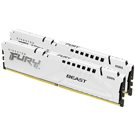 Kingston 64GB 6000MT/s DDR5 CL30 DIMM (Kit of 2) FURY Beast White EXPO