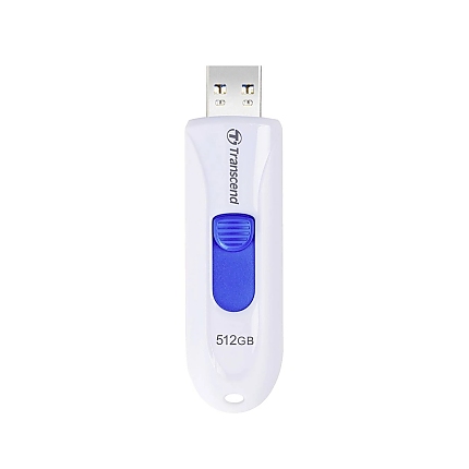 Transcend 512GB, USB3.1, Flash Drive, Capless, White