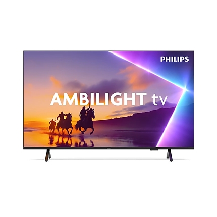 Philips 65PUS8510/12, 65" 4K Ultra HD QLED, 3840x2160p, DVB-T/T2/T2-HD/C/S/S2, 60Hz, Ambilight 3, Pixel Precise UHD, 90% DCI, HDR+, Titan OS, Dolby Atmos, Dolby Digital, VRR, 3*HDMI, 2*USB, 802.11ac, 20W RMS, Black
