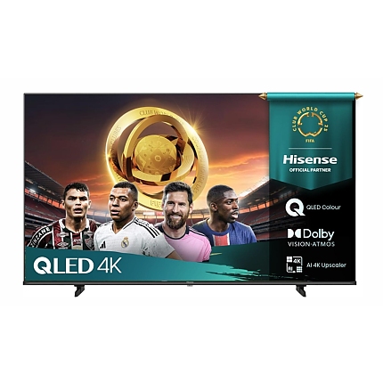 Hisense 43" E7Q, 4K Ultra HD 3840x2160, QLED, Quantum Dot, HDR 10+, HLG, Dolby Vision, Light Sensor, Smart TV, WiFi 5GHz, WiFi Direct, BT, Anyview Cast, 3xHDMI, 2xUSB, LAN, CI+, DVB-T2/C/S2, Black