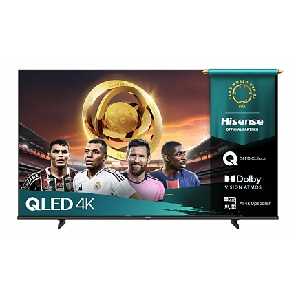Hisense 55" E7Q, 4K Ultra HD 3840x2160, QLED, Quantum Dot, HDR 10+, HLG, Dolby Vision, DTS Virtual X, Smart TV, WiFi, Light Sensor, BT, Anyview Cast, 3xHDMI, 2xUSB, LAN, CI+, DVB-T2/C/S2, Black