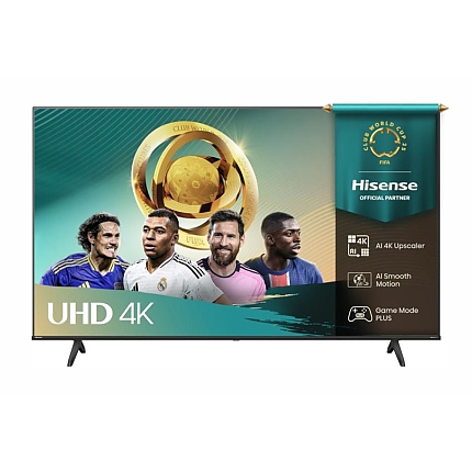 Hisense 75" A6Q, 4K Ultra HD 3840x2160, DLED, DFA, Precision Colour, HDR 10+, HLG, Dolby Vision,Light sensor, Smart TV, WiFi, BT, AnyView Cast, Gaming Mode, 1xHDMI2 eArc, 3xHDMI, 2xUSB, LAN, CI+, DVB-T2/C/S2, Black