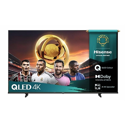 Hisense 75" E7Q, 4K Ultra HD 3840x2160, QLED, Quantum Dot, HDR 10+, HLG, Dolby Vision, DTS Virtual X, Smart TV, Light Sensor, WiFi Direct, BT, Anyview Cast, 3xHDMI, 2xUSB, LAN, CI+, DVB-T2/C/S2, Black