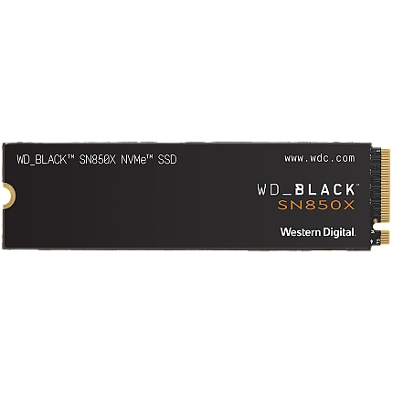 SSD POWERED BY SANDISK WD Black SN850X 1TB M.2 2280 PCIe Gen4 x4 NVMe, Read/Write: 7300/6300 MBps, IOPS 800K/1100K, TBW: 600