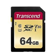 Transcend 64GB SD card UHS-I U3, MLC
