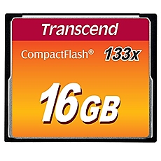 Transcend 16GB, CF Card, MLC, 133X