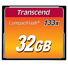 Transcend 32GB, CF Card, MLC, 133X