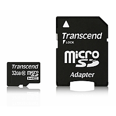 Transcend 32GB micro SDHC (with adapter, Class 10)