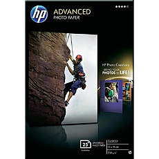 HP Advanced Glossy Photo Paper-25 sht/10 x 15 cm borderless