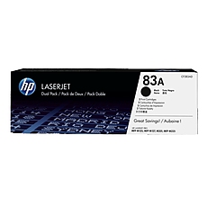 HP 83A 2-pack Black Original LaserJet Toner Cartridge (CF283AD)
